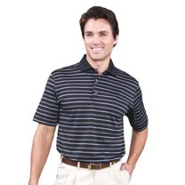 Monterey Club Men's Player Tonal Stripe Texture Golf Polo Shirt #1633