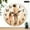 10x10in, variant on Patifu Wooden Wall Clock Father Daughter Walk Floral Watercolor Silent Mechanical Movement 10x10in