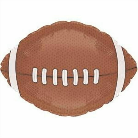 BalloonsFast Football Shaped Sports 17" Mylar Balloon Bulk (10 Pack)