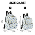 thumbnail image 2 of FORMRS Mini Backpack Purse for Women Quilted Travel Daypack Casual Shoulder Bag, Blue Blueberries Pattern, 2 of 7