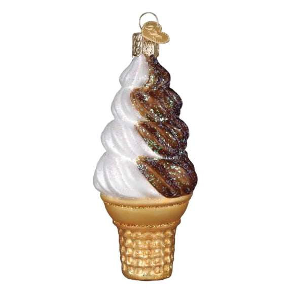 Chocolate Swirl Soft Serve Ornament