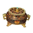 thumbnail image 4 of Soporte de quemador de incienso vintage Perfecl para budismo tibetano rojo, 4 of 6