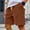 Brown, variant on LTTVQM Mens Cargo Shorts Casual Lightweight Drawstring Elastic Waist Corduroy 2026 Summer Beach Shorts with Pockets Brown 2XL