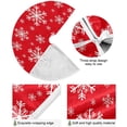 thumbnail image 2 of FMSHPON Christmas Snowflakes Background Xmas Christmas Tree Skirt Stand Mat for Holiday Party Decoration Indoor Outdoor 36 inches, 2 of 6
