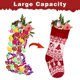 thumbnail image 2 of Juego de 3 medias navideñas XCF grandes de punto para decorar el árbol 46 x 16 cm, 2 of 4