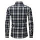 thumbnail image 3 of Camisa informal a cuadros para hombre, estilo formal, de negocios, de corte entallado y con bolsillos para uso social en la calle, 3 of 4