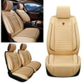 thumbnail image 2 of Maidao 2pcs Car Seat Covers Front Seats for BMW for M3 2020-Present 2 Seats Leather Airbag Compatible Waterproof Soft Front Set Cushion Protector Beige, 2 of 7