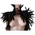 thumbnail image 2 of Mantón de encogimiento de hombros Colcomx cuello gótico disfraz Capelet Negro, 2 of 7