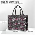 thumbnail image 3 of Large Capacity Tote Bag,Black Breast Cancer Handbag Fashion Luxury Tote Bag,15.7"x13"x 5.1" Inches,Laptop Compatible, 3 of 6