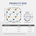 thumbnail image 3 of Daiia Cute Doodle Turtles 2PCS Car Windshield Sun Shade, Foldable Sun Shield for Car Front Window, Auto Sun Blocker Visor Protector Universal for Truck SUV Pickup-Large, 3 of 7