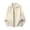 Beige, variant on Zip Up Cardigan Sweaters for Men Lapel Collar Ribbed Knit Jacket Casual Drop Shoulder Fall Outerwear Slouchy Jumper Coat