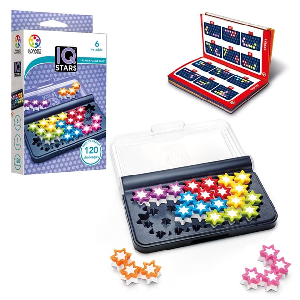 Juego de mesa SmartGames IQ Stars, apto para viajes desde hace más de 6 años