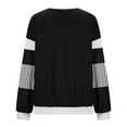 thumbnail image 3 of Besolor Chandails en Molleton Surdimensionnés pour Femmes Col Rond Manches Longues Décontracté Ample Blouse Automne, 3 of 4