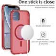 thumbnail image 5 of for iPhone 11 Pro Max Magnetic Case, Built in Magnets Compatible with MagSafe, Translucent Matte Hard PC Back Cover + Soft TPU Frame Slim Bumper Case for iPhone 11 Pro Max（6.5"）,Rad, 5 of 11