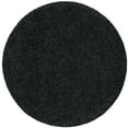 thumbnail image 3 of Bliss Rugs Transitional Solid Color 5'3'' Round Dark Gray Polypropylene Indoor Area Rug, 5'3'' Round, 3 of 7