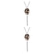 thumbnail image 2 of Collar de mujer Qarigey joyería colgante ovalado decoración plata clara 2Conjunto, 2 of 6