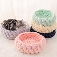 thumbnail image 6 of Pet Dog Puppy Cat Bed Basket House Knitted Calming Sleeping Beds Kennel Nest, 6 of 13