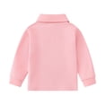 thumbnail image 3 of LIJCC Boys Toddler Long Sleeve Polo Shirt Boys Girls Button down Solid Color Lapel Shirt Casual Kids Polos Autumn Casual Top(Pink,7-8 Years), 3 of 8