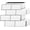 White, variant on 10 Peel and Stick Backsplash Subway Tile for Kitchen Wall, White (Thicker Design)