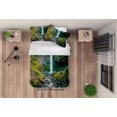 thumbnail image 2 of 3D Bosque Cascada Paisaje Funda de edredón Juego de ropa de cama Funda de edredón Fundas de almohada, 2 of 3