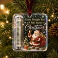 thumbnail image 4 of Christmas Money Ornament – Acrylic Universal Cash Holder, Xmas Tree Gift Clip with Velvet Ribbon Surprise, 4 of 9