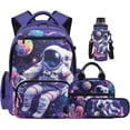 thumbnail image 4 of AHMOMEI 4 Pieces Backpack Set, Casual 17.72" Height Daypack Bundle with Lunch Bag, Pencil Case & Water Bottle Holder, Trips, Gym & Daily Outdoor Activities, 4 of 8