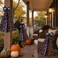 thumbnail image 7 of Roiihwy Large Holiday Wreath Bow For Front Door Indoor Outdoor Wall Festival Decor, 27.5x8in, Purple, 7 of 7