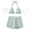 Mint Green*, variant on RUTAYY Women's Bikini Sets Solid Color Tankini Swimwear with Shorts 2 Piece Bathing Swimming Water Sport Swimsuit