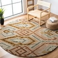thumbnail image 2 of SAFAVIEH Wyndham Donella Geometric Wool Area Rug, Brown/Ivory, 8' x 10', 2 of 10