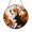 Acrylic 3.5 Inch, variant on Playful Corgi Puppy Scene Stained Glass Style Window Suncatcher Decor, Cheerful Dog Lover Accent Gift