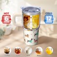 thumbnail image 6 of 20OZ Dog Lover Daily Use Tumbler with Handle Straw and Lid Paw Print Coffee Mug for Women Friends Perfect Holiday Birthday Gifts Portable and Lightweight, 6 of 6