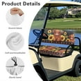 thumbnail image 6 of Yuyamidu Highland Cow Golf Cart Seat Covers 2 Piece Sunflower Golf Cart Seat Cushions Aztec Backrest Bottom Seat Cover Golf Club Car Accessories for Gifts, 6 of 7
