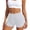 White, variant on Conairie Swim Shorts Women Full Coverage High Waisted Swimsuit Lightweight Solid Color Ruched Scrunch Swim Bottom Black L