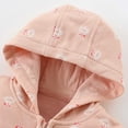 thumbnail image 4 of Kiijoy Little Girls Cotton Floral Hoodie Soft Casual Hooded Zip Up Jacket Outerwear Coat, 4 of 7