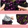 thumbnail image 4 of Grape Foldable Car Trash Can with Lid, Leak-Proof Mini Trash Can, Hanging Storage Bag for Car, 4 of 6