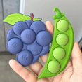 thumbnail image 3 of ShenMo 1pcs Creative Refrigerator Magnetic Sticker Acrylic Personality Fruit Magnetic Sticker Lemon Stone (Blueberries), 3 of 5