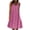 Pink, variant on Staron Summer Dresses for Women Beach Sundress Print Crew Neck Sleeveless Loose Plus Size Casual Vacation Flowy Midi Dress, Navy XL