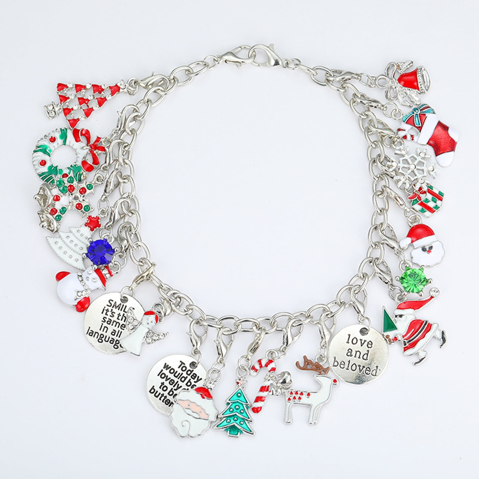UDIYO Christmas Jewelry Advent Calendar Bracelet Jewelry 22 Days Xmas  Countdown Advent Calendar Bracelet Necklace DIY Charms Set for Christmas  Jewelry Making - Walmart.com