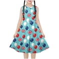 thumbnail image 2 of LOVZFMLL Robe de Princesse Imprimée pour Enfants et Filles de 4 à 14 Ans, Manches Longues, Col Rond, 2 of 7
