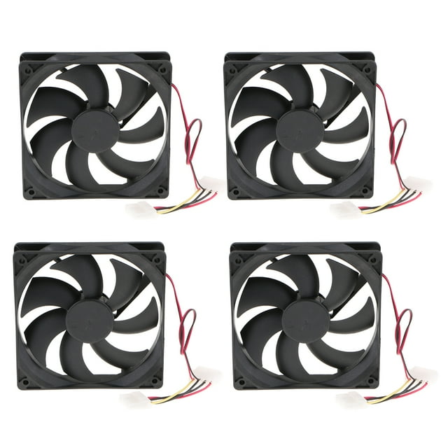 Ventilador Silencioso 4x LED Para Caja De Computadora Y Radiador Ventilador De Caja Flujo De Aire Silencioso Hugo Ventilador de ABS