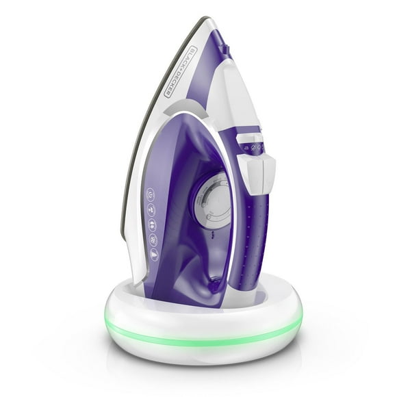 BLACK+DECKER Light ‘N Go Cordless Iron, Purple, ICL500C