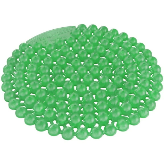 Vectair Systems Wee-Screen Urinal Screen - Lasts upto 30 Days - Splash Resistant, Flexible, Recyclable - 10 / Carton - Green | Bundle of 2 Cartons