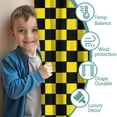 thumbnail image 3 of Blackout Kids Curtains,Yellow and Black Checkerboard Childrens Insulated Curtains Set Of 2,Bedroom Essentials,Toddler Room Decor 52"x84"(132x213cm), 3 of 4