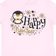thumbnail image 4 of Inktastic Happy New Year with Cute Penguin Boys or Girls Toddler T-Shirt, 4 of 5