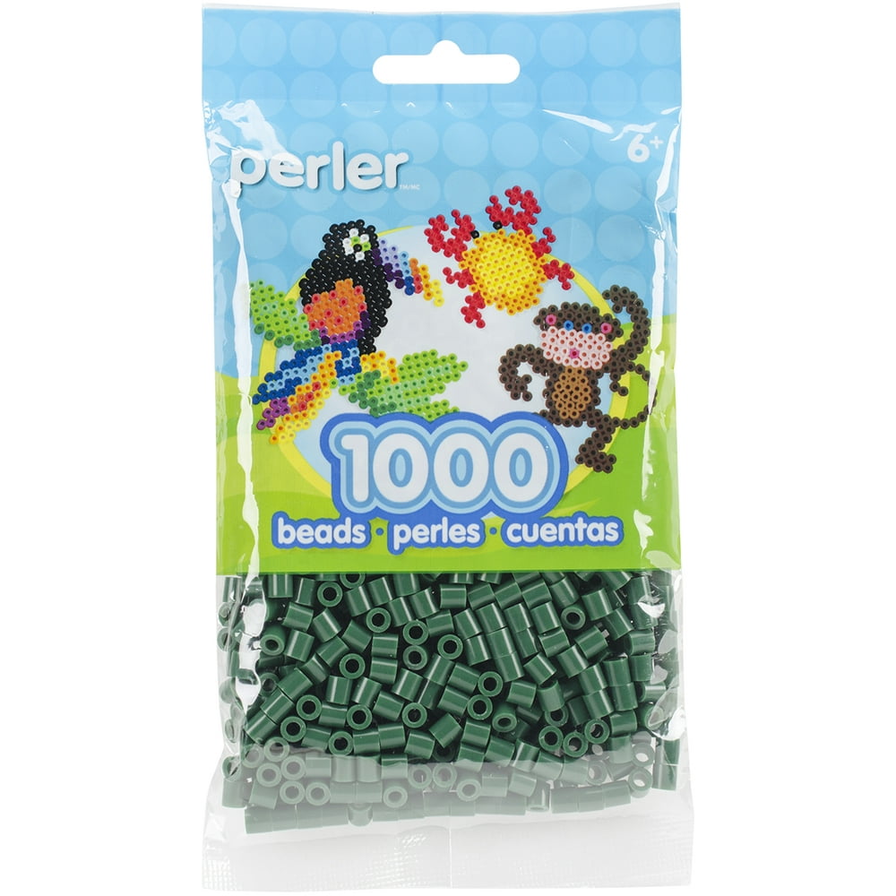 Perler Beads 1,000/Pkg-Evergreen - Walmart.com - Walmart.com