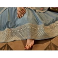 thumbnail image 4 of Ready to Wear Designer Anarkali Gown Suits Indian Pakistani Salwar Kameez Dress ( Sky Blue, 3XL - 48 ), 4 of 6