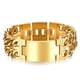 thumbnail image 1 of Guardurnaity Punk Jesús Titanio Acero Ancho Brazalete Acero inoxidable Regalo de cadena de moda Grabado Cool Men Dual Ropa, zapatos y accesorios Miscelánea Dorado Vidriar Guardurnaity AP014600-05, 1 of 6