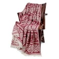 thumbnail image 2 of STP Goods  Elephant Cotton Blanket & Bedspread w/ Fringe Bordeaux, 2 of 9