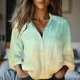 thumbnail image 2 of Stamzod Womens Button Down Shirt Long Sleeve Work Blouses Dressy Casual Collared Tops(Available In Plus Size) Multicolor P L, 2 of 6