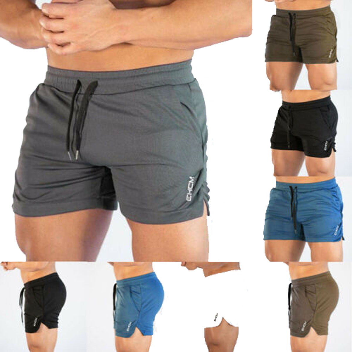 Mens Gym Training Shorts Workout Sports Casual Clothing Fitness Running Short